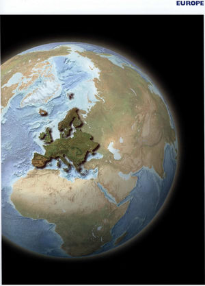 Where is Europe on the globe?