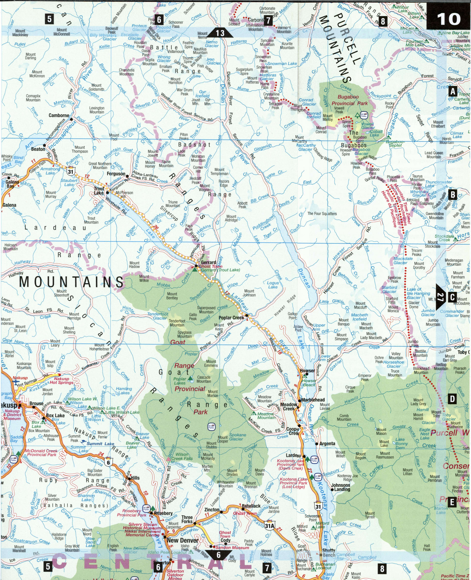 North Okanagan map