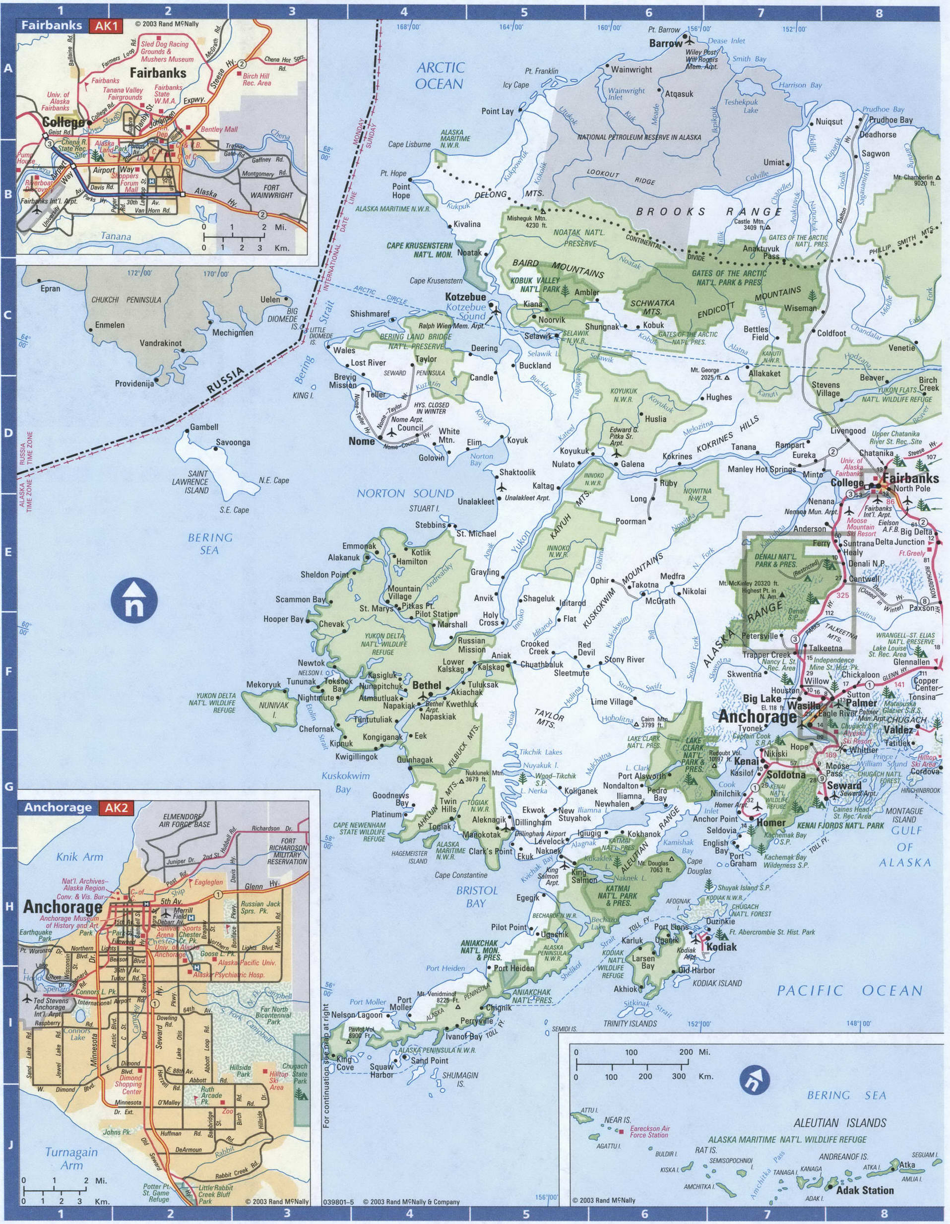 Alaska detailed map