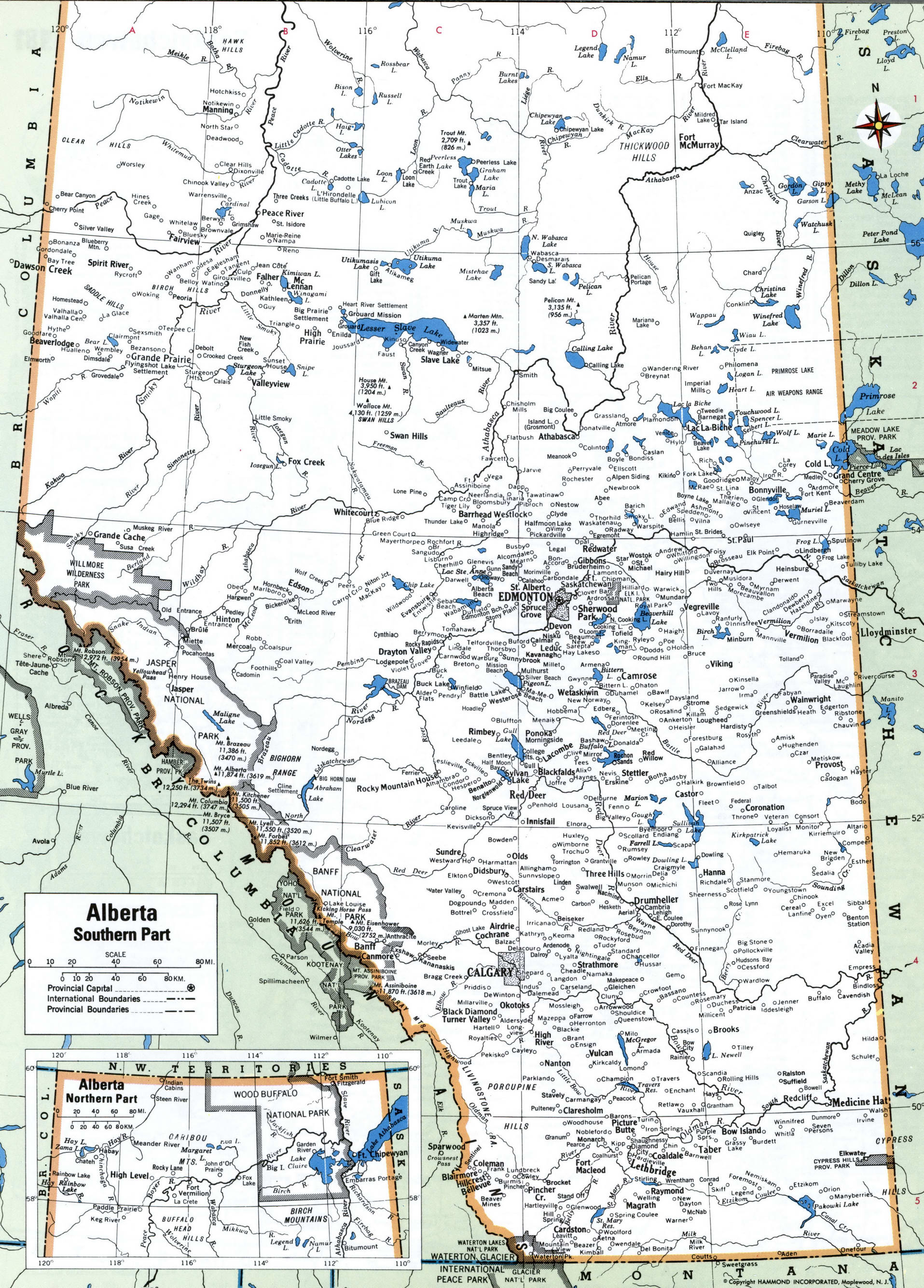Alberta map regions