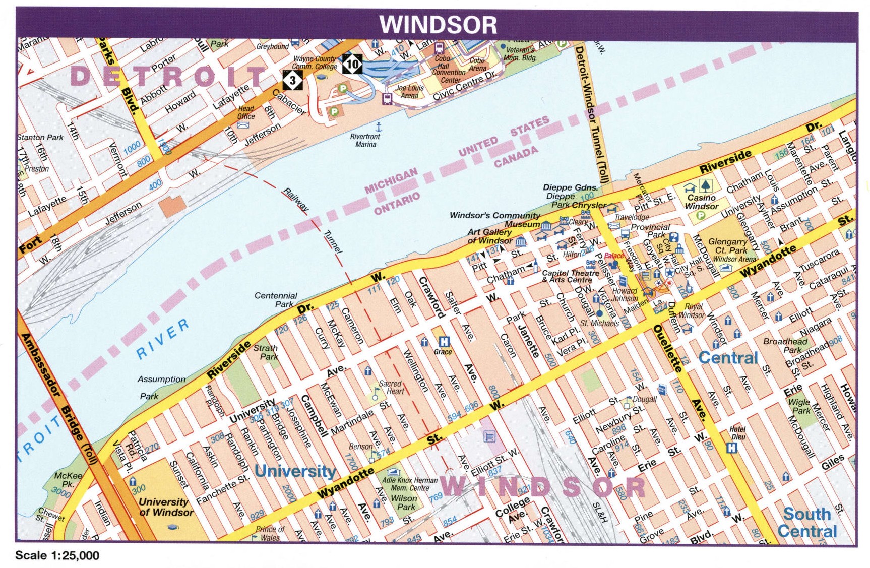 Windsor city map