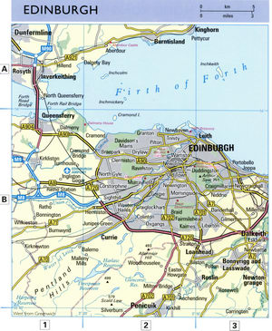 Edinburgh highway map