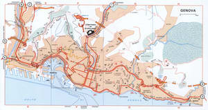 Genova (Italy) tourist map