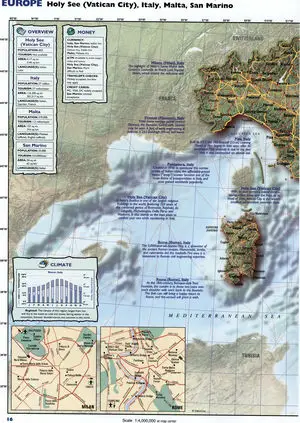 Italy map for travelers