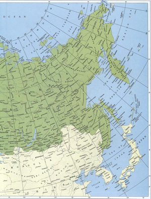 Political map of the USSR