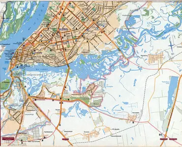 street map of Samara with attractions