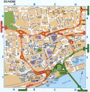 Map of Dandia with street names