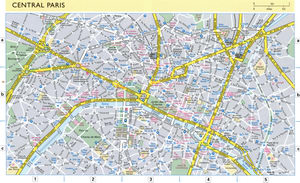 Paris city center map