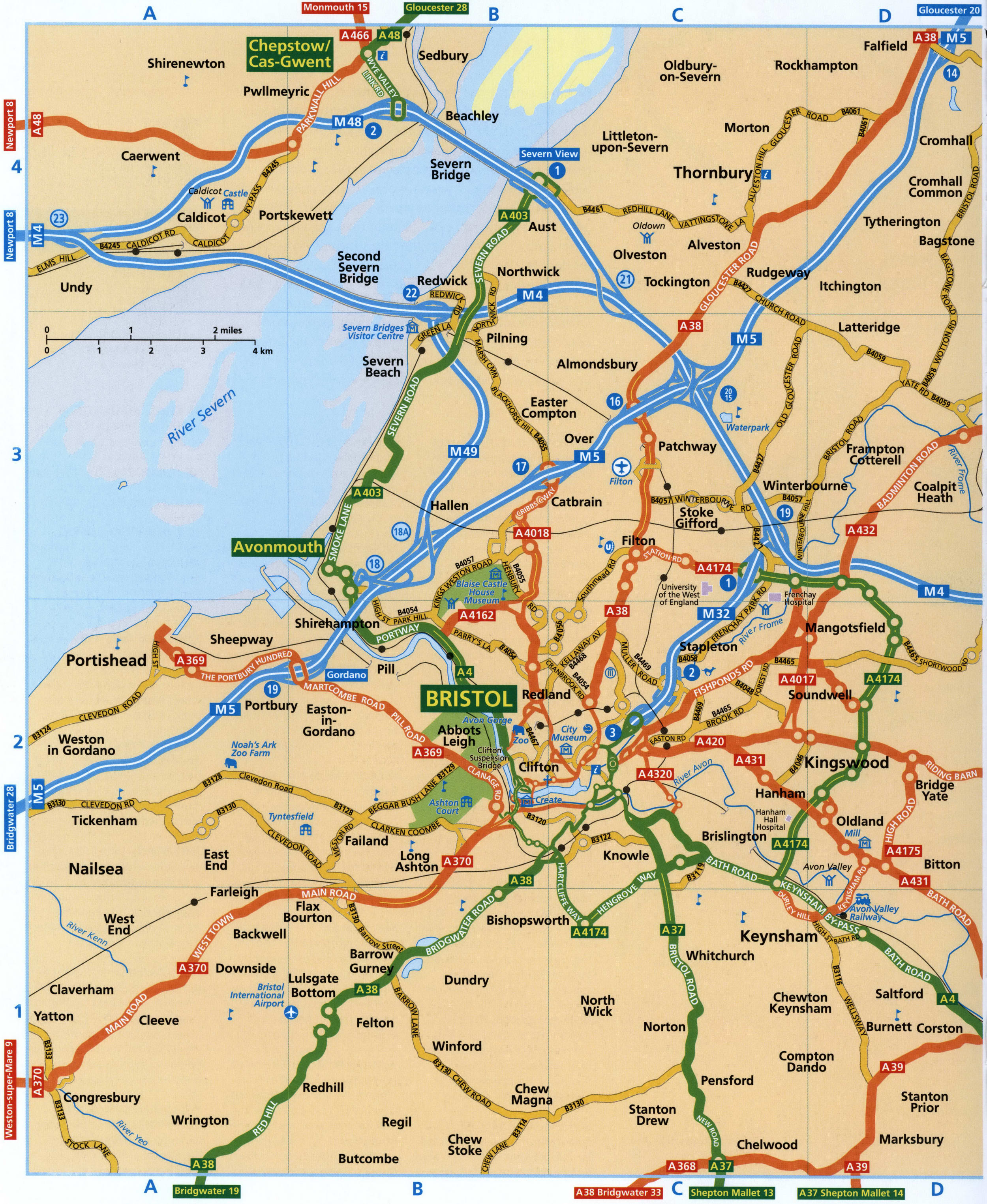 Bristol Area Map for Drivers
