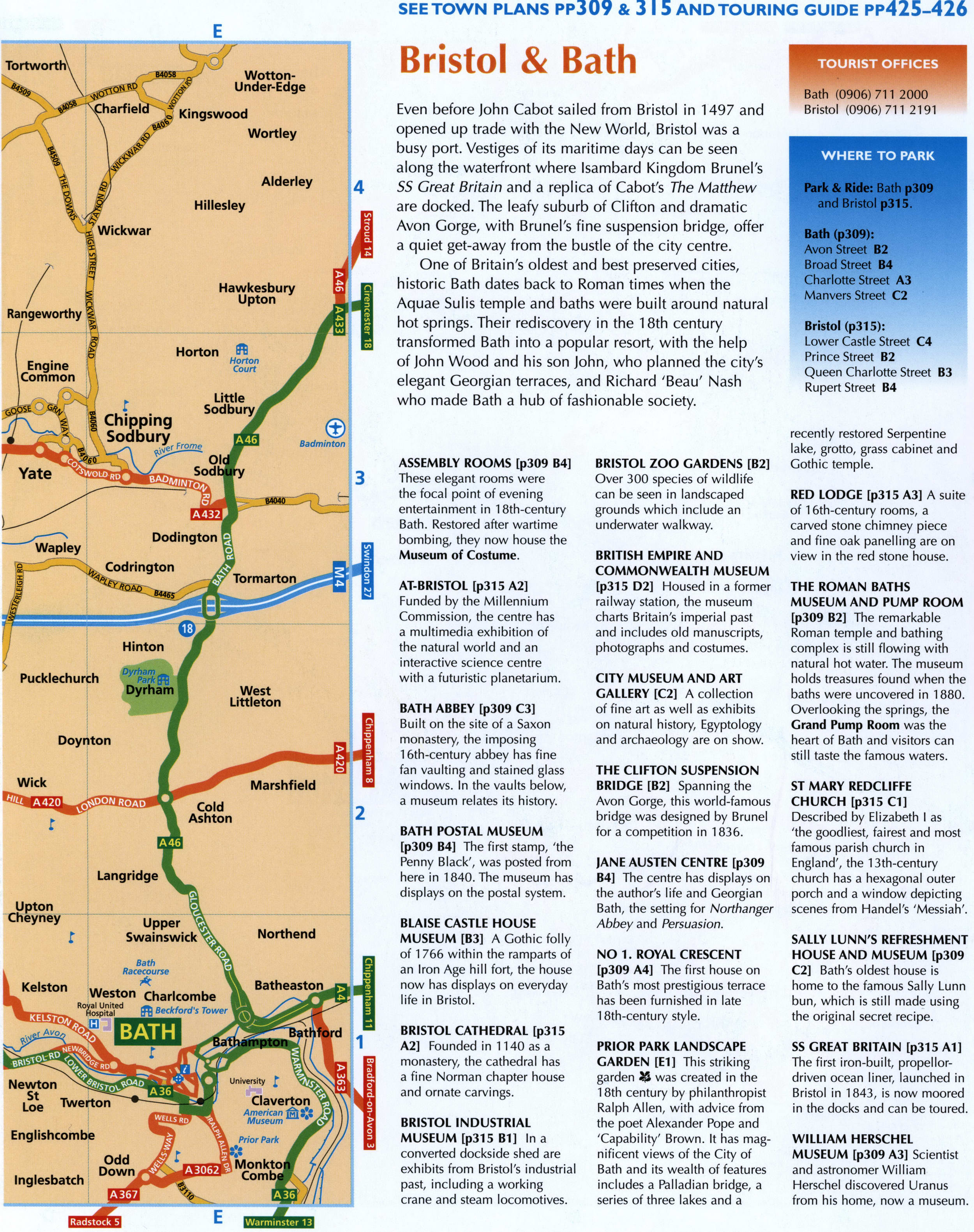 Bristol Area Map for Drivers