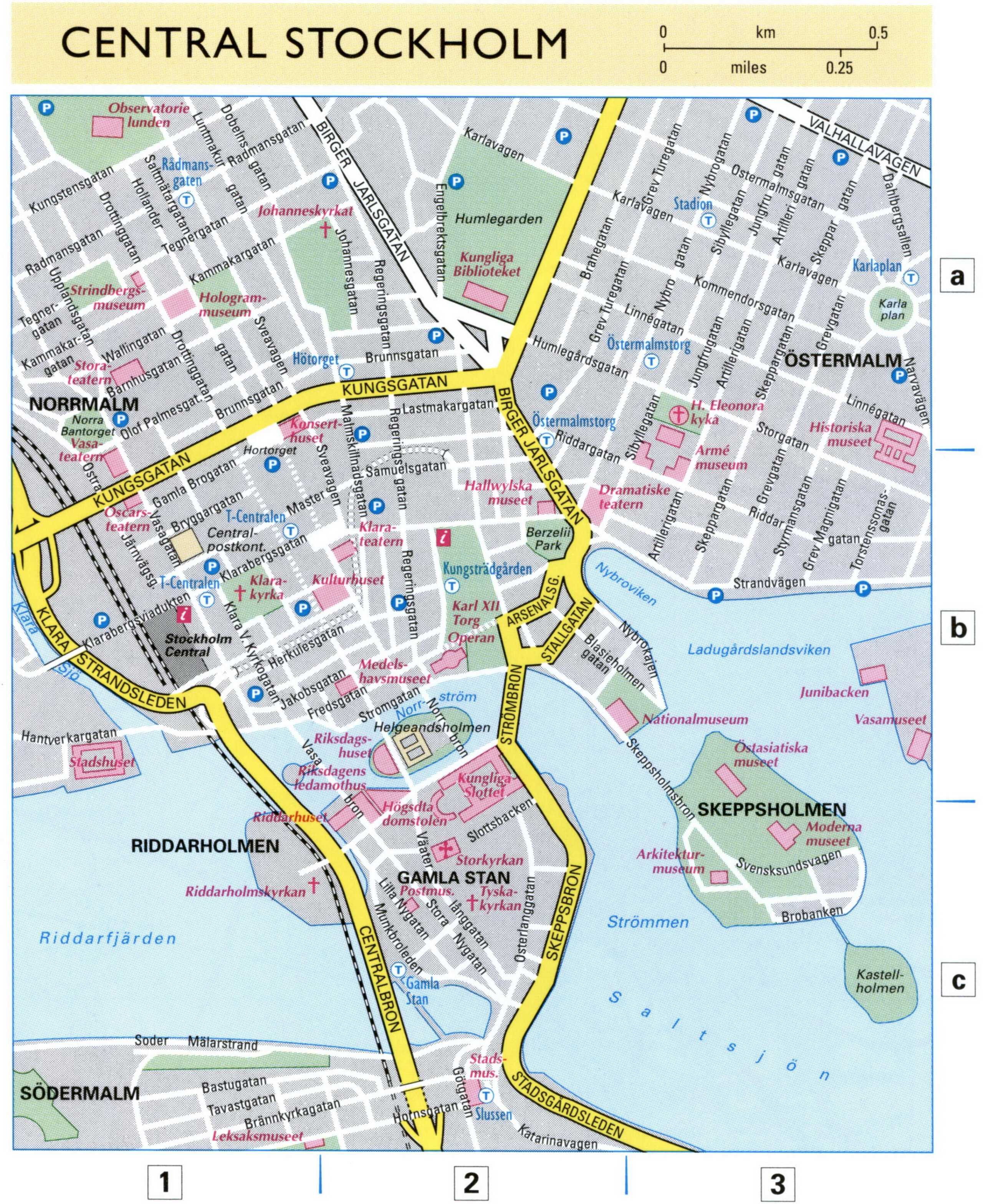 Map of Stockholm city center