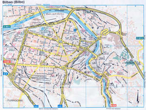 Bilbao tourist map with attractions