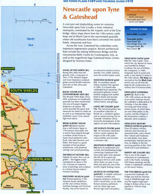 Map of Newcastle and Surroundings for Drivers