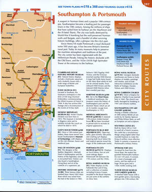Map of the roads in the Southampton area