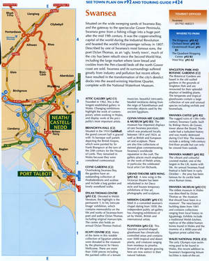 Road map of the Swansea area