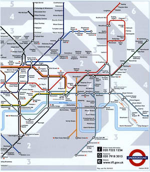 Large-scale map of the London Underground
