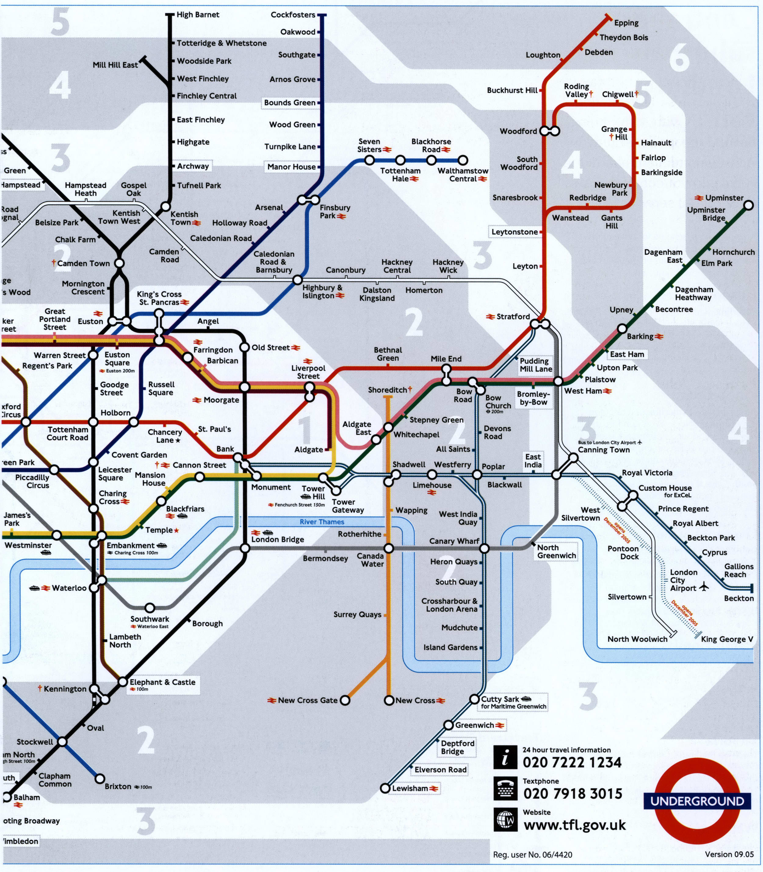 Large-scale map of the London Underground