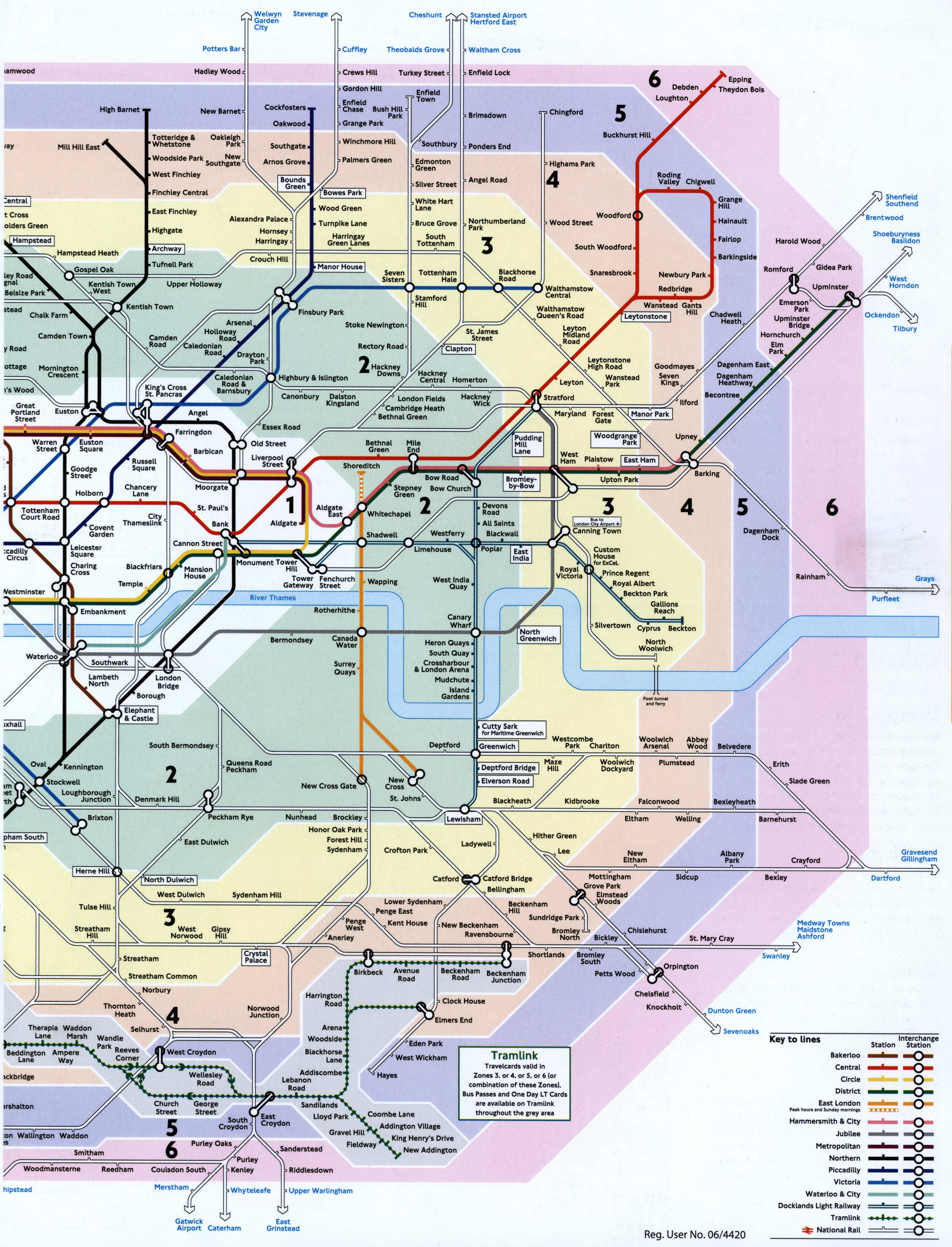Map of London and suburban railways