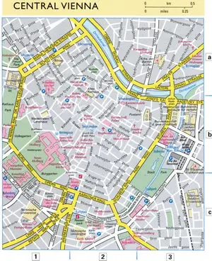 Map of Vienna city center