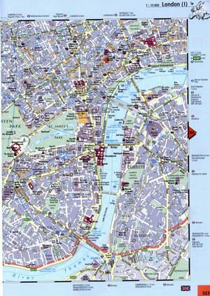 London street map with sights