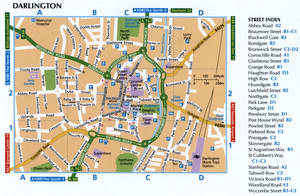 Darlington map and street list