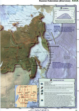 Map of the Russian Federation for Travelers