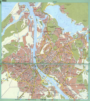 Riga Street Map for Drivers