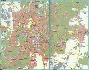 Vilnius Street Map for Drivers