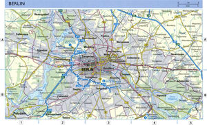 Map of Berlin's main highways