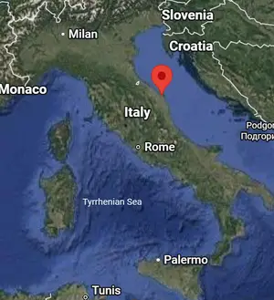 Where is Ancona (Italy) on the world map?