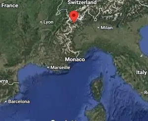 Where is Aosta (Italy) on the world map?