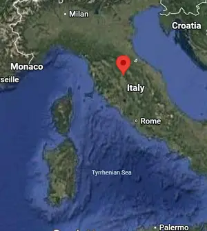 Where is Arezzo (Italy) on the world map?