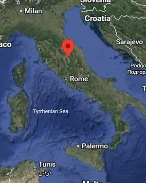 Where is Assisi (Italy) on the world map?