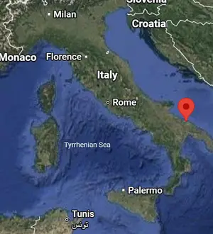 Where is Bari (Italy) on the world map?