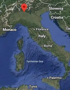 Where is Bergamo (Italy) on the world map?