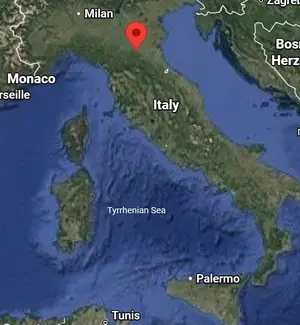 Where is Bologna (Italy) on the world map?