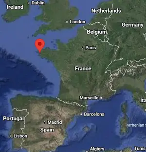 Where is Brest (France) on the world map?