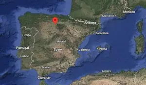 Where is Burgos (Spain) on the world map?