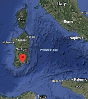 Where is Cagliari (Italy) on the world map?