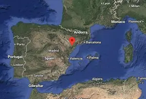 Where is Caseres (Spain) on the world map?