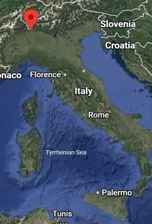 Where is Como (Italy) on the world map?