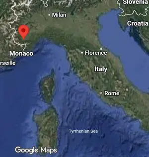 Where is Cuneo (Italy) on the world map?