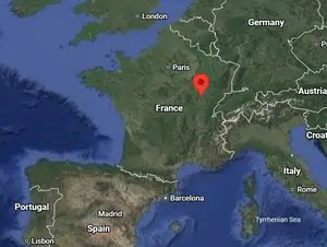 Where is Dijon (France) on the world map?