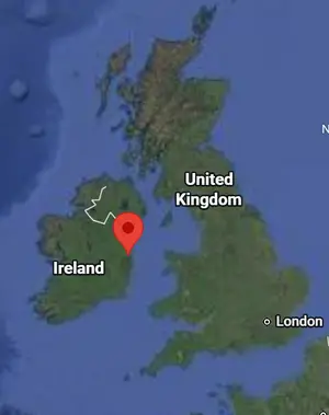 Where is Dublin (Ireland) on the world map?