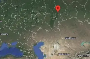 Where is Ekaterinburg (Russia) on the world map?