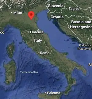 Where is Ferrara (Italy) on the world map?