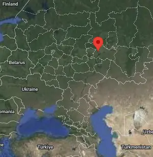 Where is Kazan (Russia) on the world map?