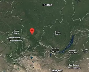 Where is Krasnoyarsk (Russia) on the world map?