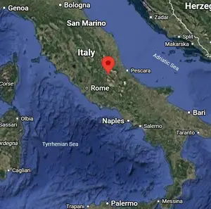 Where is L'Aquila (Italy) on the world map?