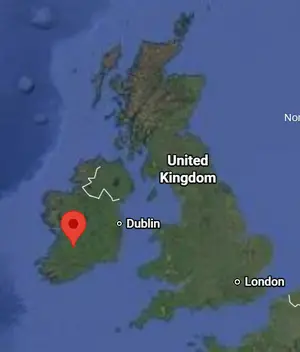 Where is Limerick (Ireland) on the world map?